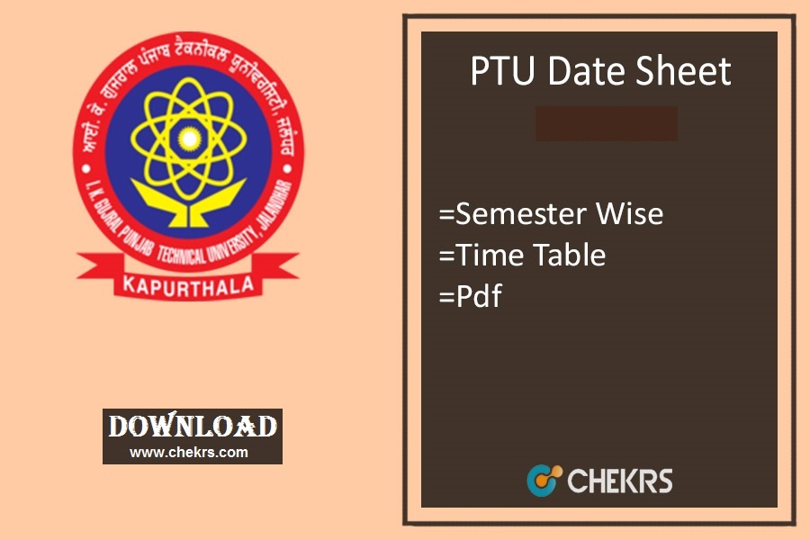 PTU Date Sheet 2023