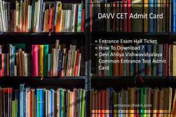 DAVV CET Admit Card 2023