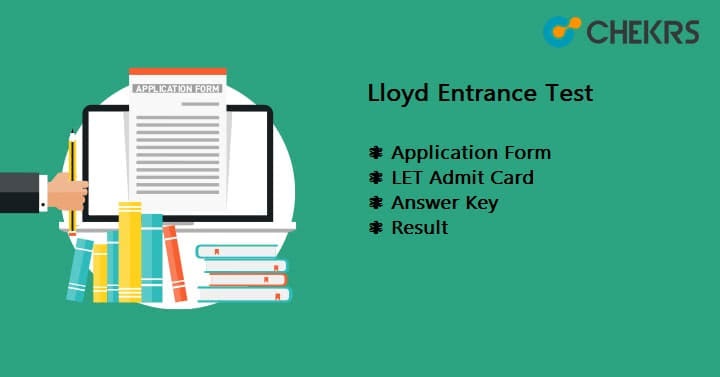 Lloyd Entrance Test 2024