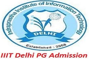 IIIT Delhi PG Admission 2017