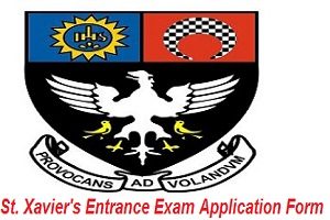 St. Xavier's Entrance Exam Application Form 2017