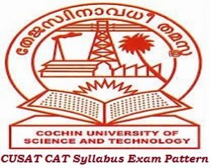 CUSAT CAT Syllabus Exam Pattern 2017