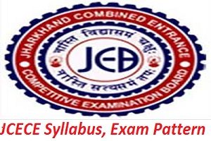 JCECE Syllabus, Exam Pattern 2017