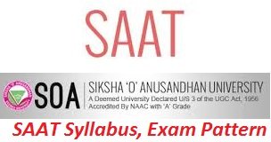 SAAT Syllabus, Exam Patter 2017