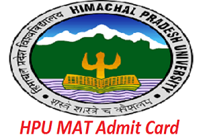 HPU MAT Admit Card 2021- Download Hall Ticket, Exam Call Letter