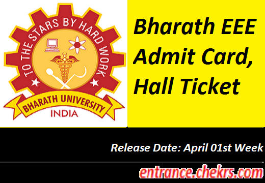BEEE Admit Card 2017, Bharath EEE Hall Ticket will release in April 01st Week