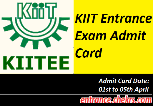 KIITEE Admit Card 2017