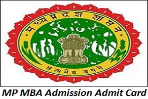 MP MBA Admission Admit Card 2017