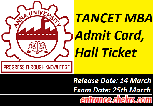 TANCET MBA Admit Card 2024, Hall Ticket Released – Download Now