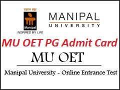 MU OET PG Admit Card 2017