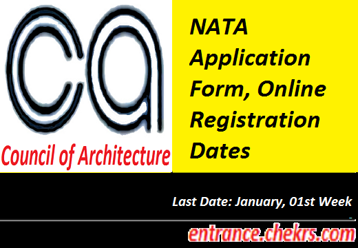 NATA Application Form 2021