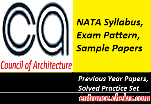 NATA Syllabus 2017, Exam Pattern, Sample Papers, Previous Year Papers, Solved Papers