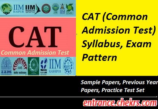 CAT Syllabus Exam Pattern 2017
