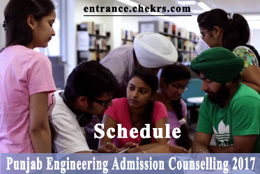 Punjab engineering admission counselling schedule
