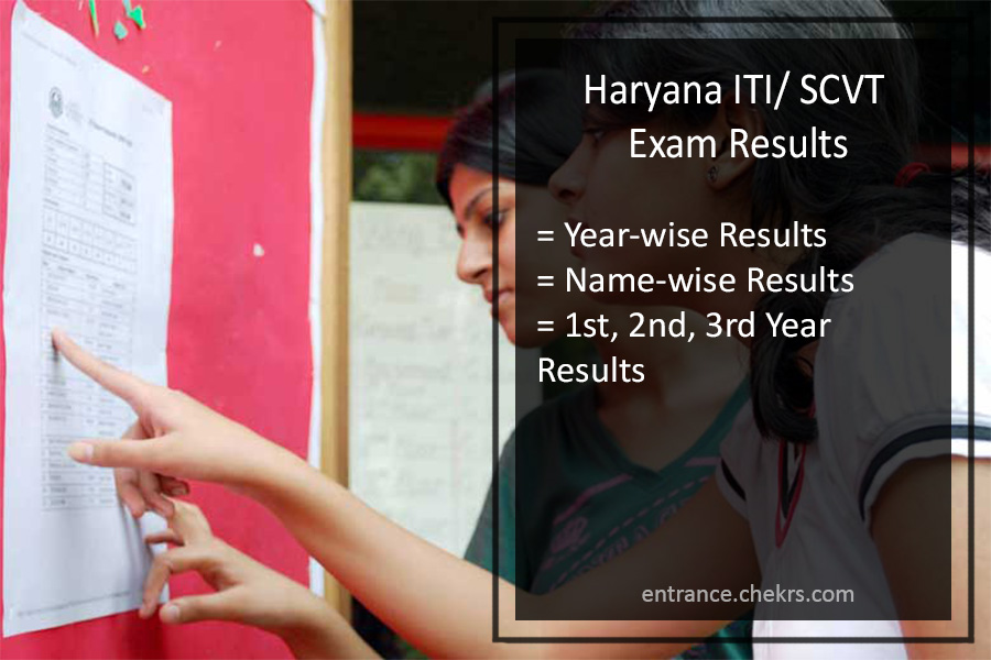 Haryana ITI/ SCVT/ NCVT Exam Results 2024 1st 2nd 3rd 4th Semester Merit