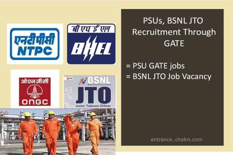 PSUs, BSNL JTO Recruitment through GATE 2025 Jobs, Vacancy