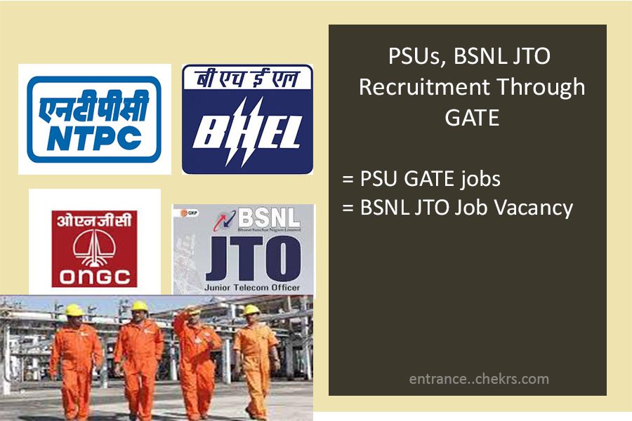 PSUs, BSNL JTO Recruitment through GATE , Jobs, Vacancy