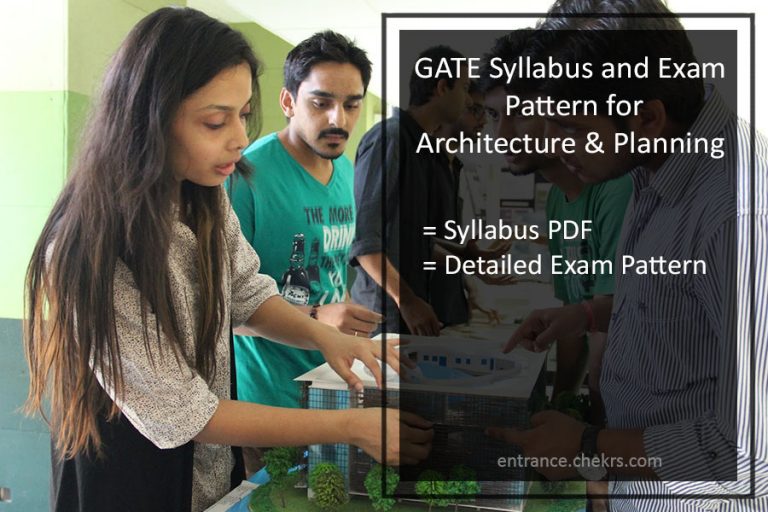 GATE 2024 Architecture Syllabus, Exam Pattern PDF Download