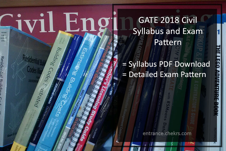 GATE Syllabus 2023 for Civil Engineering Exam Pattern Pdf- Download