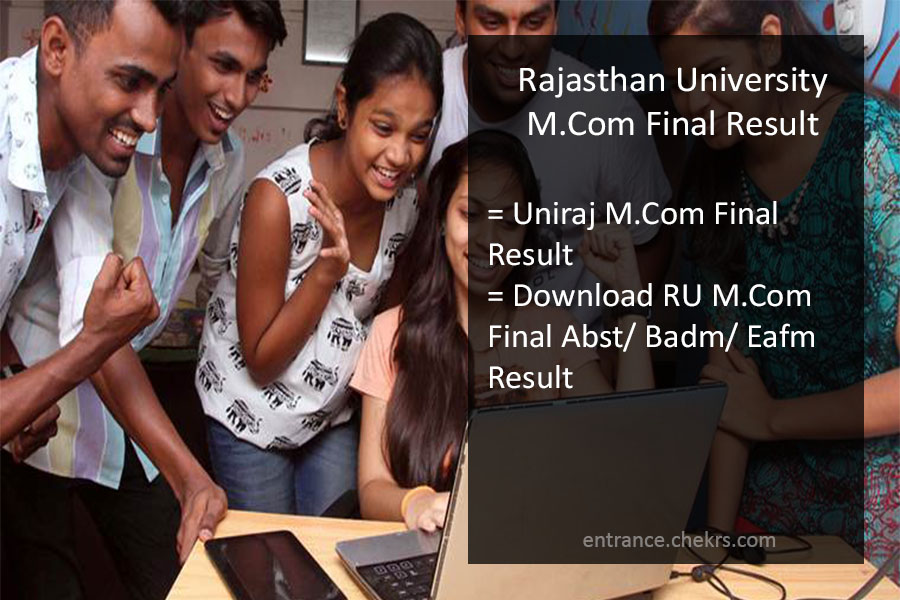 M.Com Rajasthan Final M.Com Result ... 2018- Uniraj University