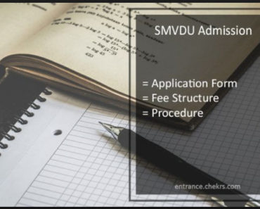 SMVDU Admission 2025- Application Form, Fee Structure, Procedure