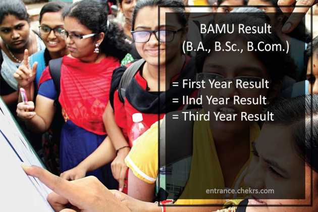 BAMU Result 2024 Digital University BA B.SC B.Com FY SY TY Sem 2 4 6 ...