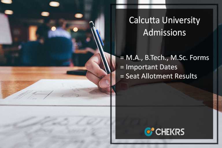 Calcutta University Admissions 2024 MA B.Tech M.Sc Form, Dates, Seat