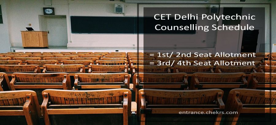 CET Delhi Polytechnic Counselling 2021 Seat Allotment Result 1/2/3/4 Round
