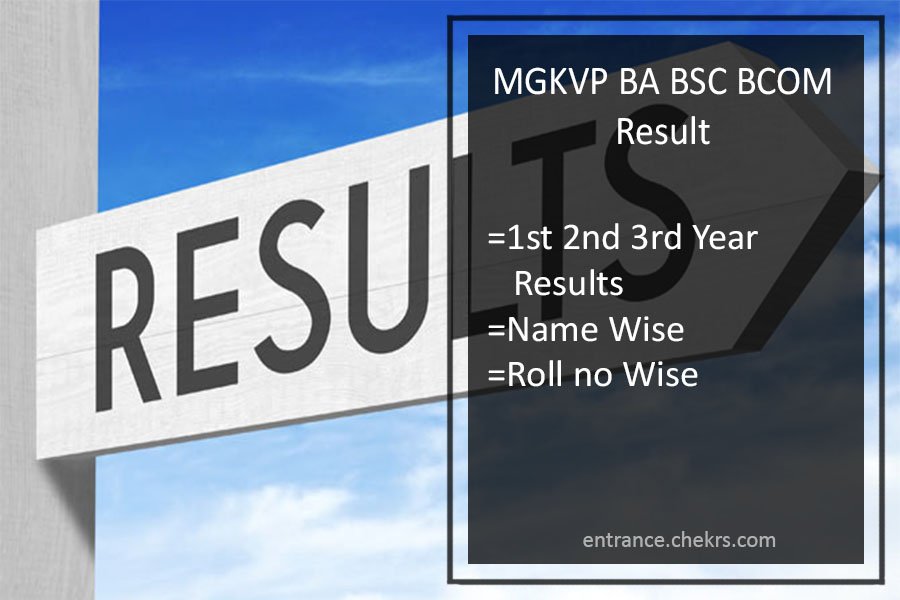 Mgkvp Result 2019 Mgkvp Ac In Ba Bsc Bcom 1 2 3 Year Results