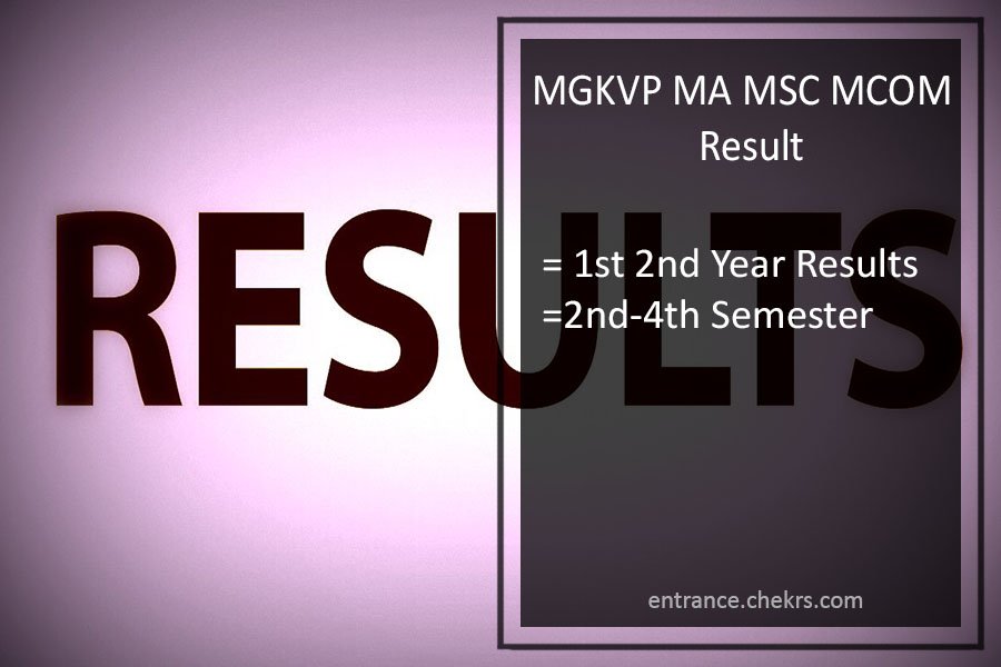 Mgkvp Pg Result 2019 Msc Mcom 1st 2nd Year Semester Results