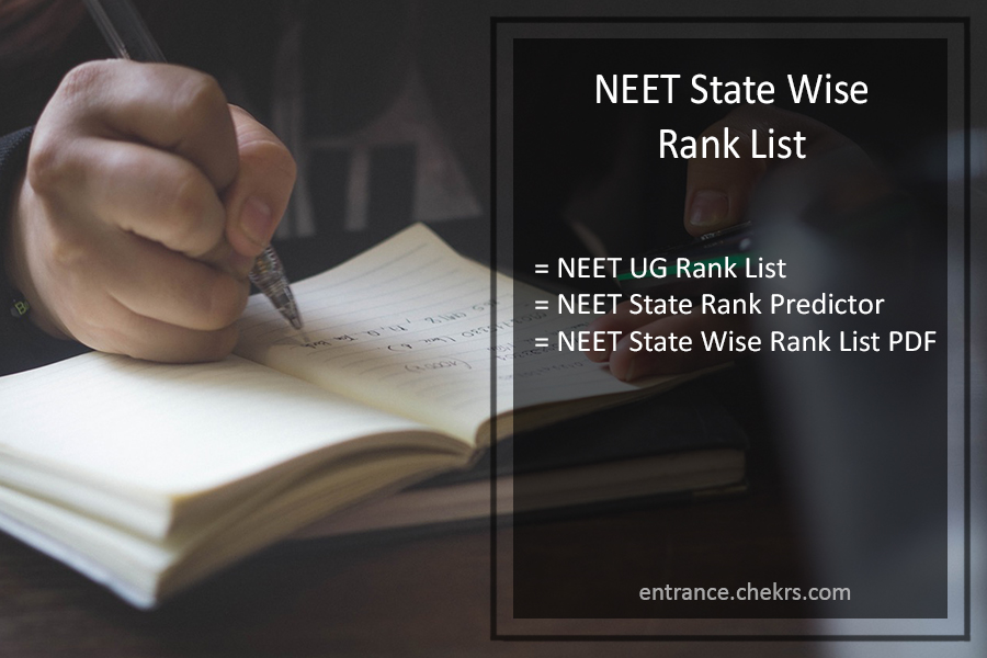 NEET State Wise Rank List 2017- cbseneet.nic.in State Rank Predictor