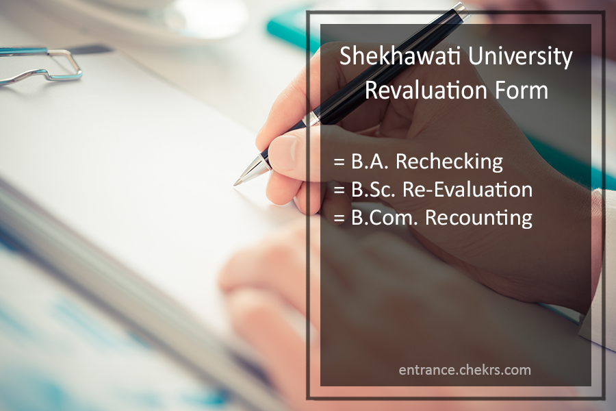 Shekhawati University Revaluation Form 2022