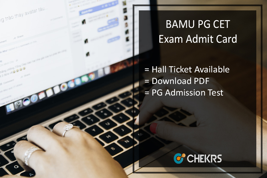 BAMU PG CET Exam Admit Card 2018- Download Hall Ticket PG Common Entrance Test