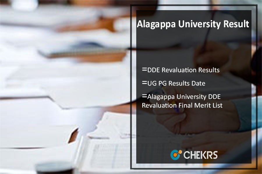 Alagappa University Revaluation Results 2021