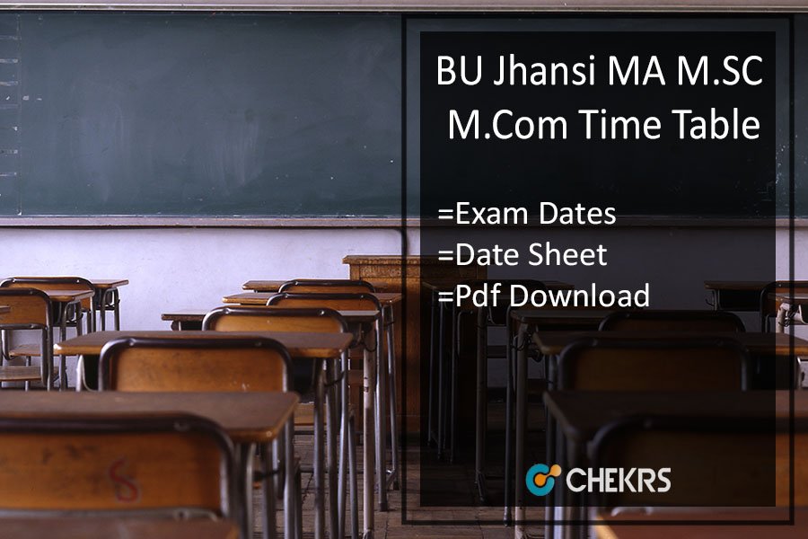 BU Jhansi PG Time Table 2024