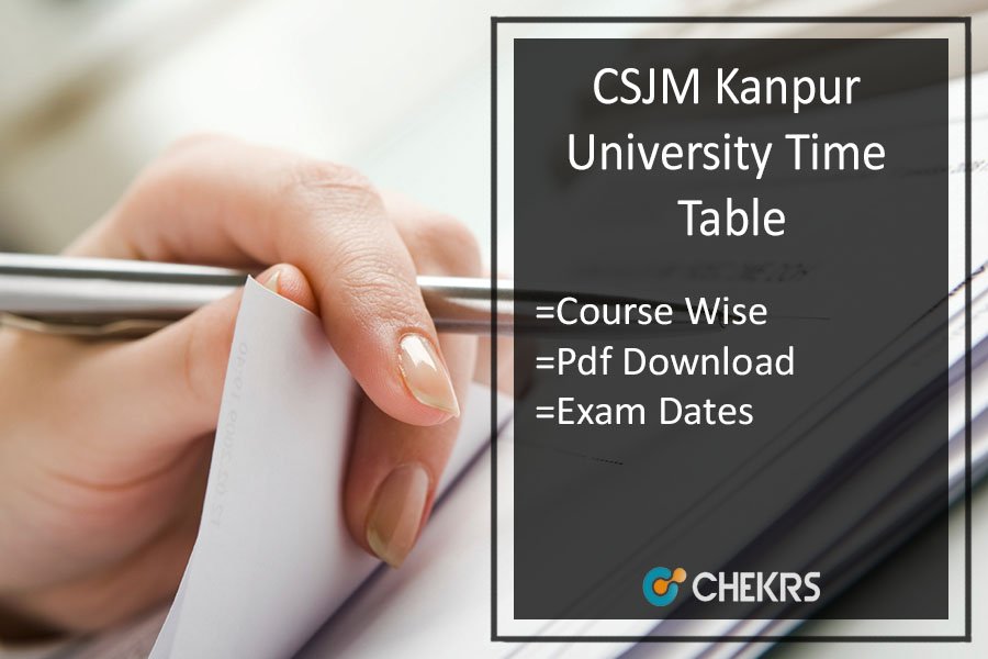 Kanpur University Time Table 2025