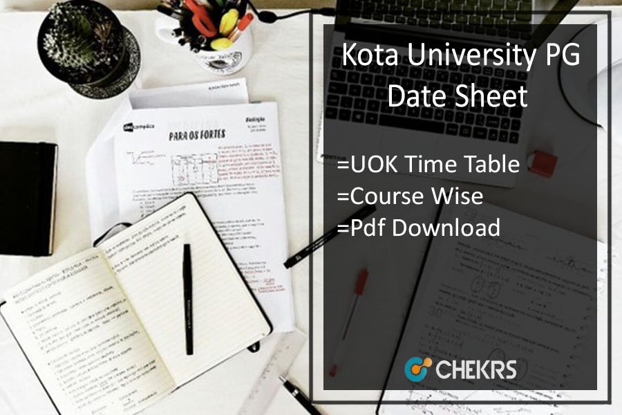 Kota University PG Date Sheet 2024