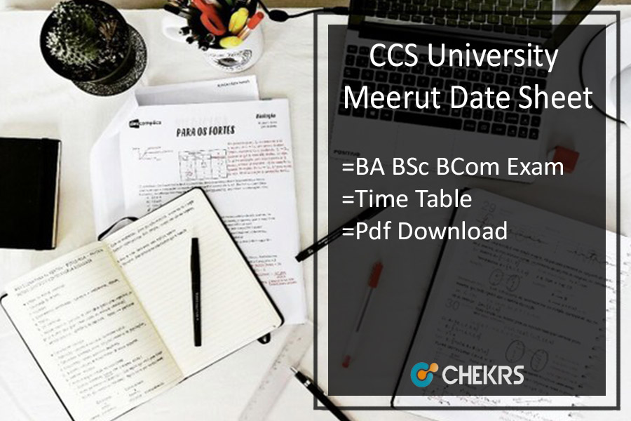 CCS University Date Sheet 2025 BA BSC 1st 2nd 3rd Year Time Table