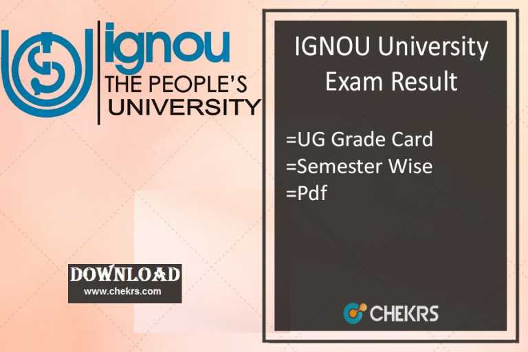 IGNOU Result December 2024 ignou.ac.in BA BSc BBA BCA Exam Result