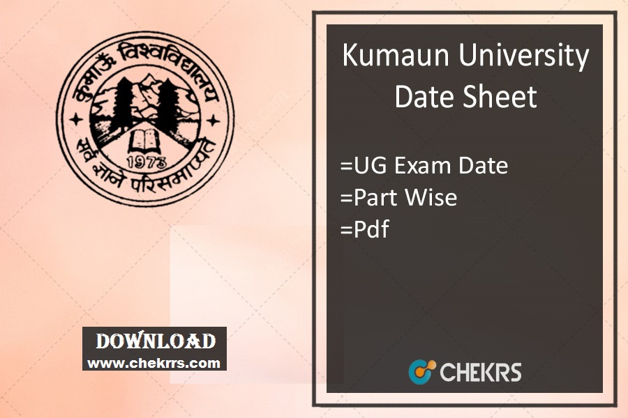 Kumaun University Date Sheet 2024