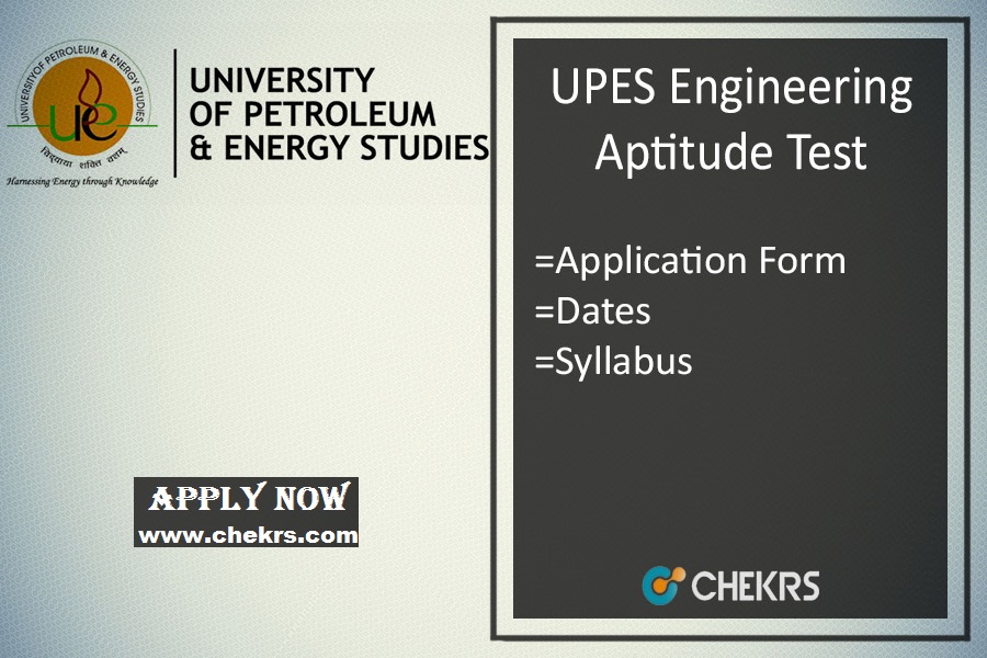 UPESEAT : Application Form, Date, Eligibility, Syllabus & Pattern