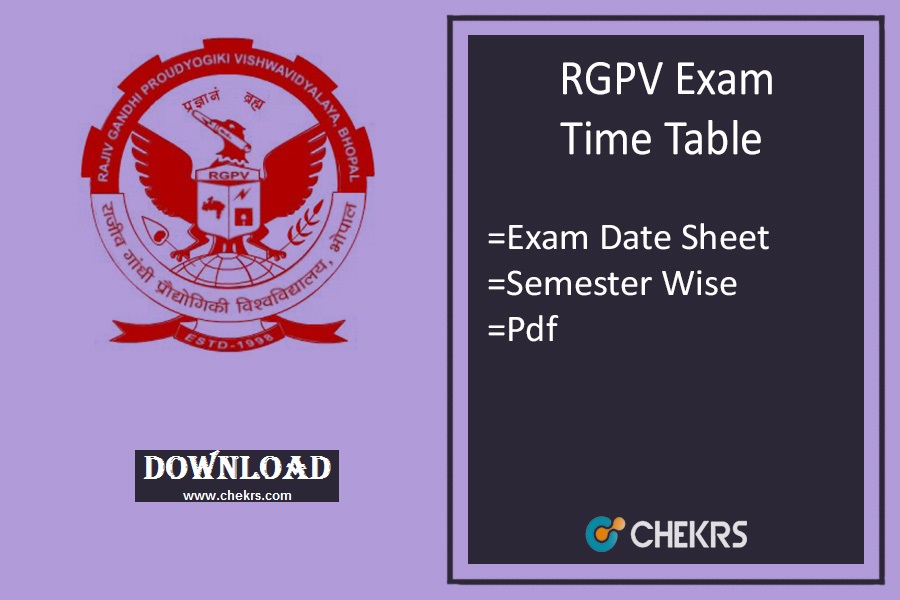 RGPV Time Table 2022