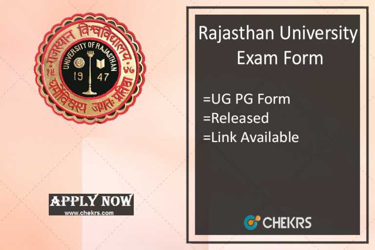 Rajasthan University Exam Form 2025 Uniraj Ba Bsc Bcom Forms Last Date