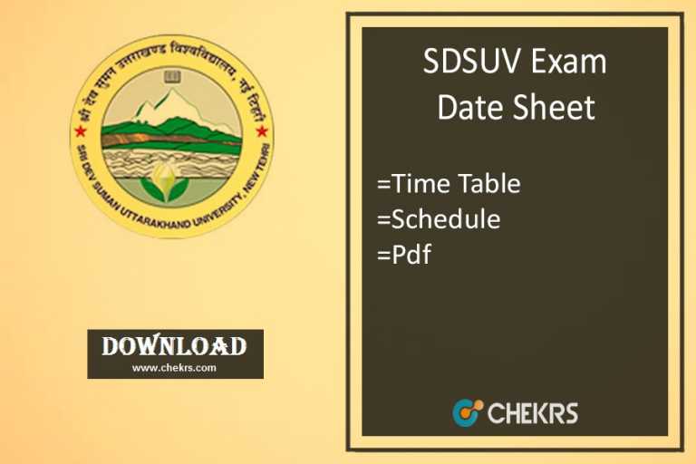 Jammu University Date Sheet 2022 BA BSC Semester Exam Time Table