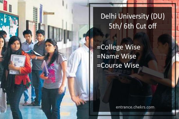 DU 5th 6th Cut Off List 2021 du.ac.in Merit/ Admission List Released Officially