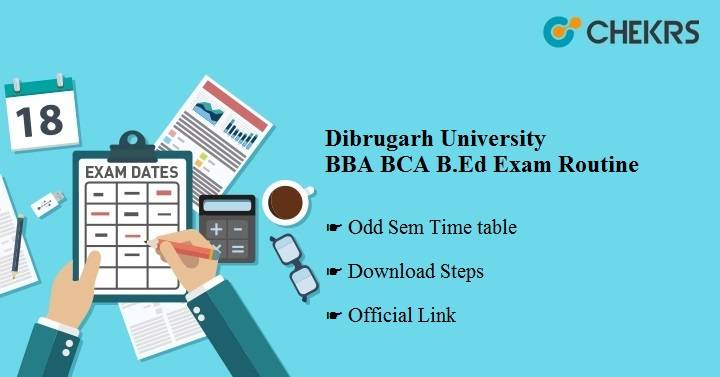 Dibrugarh University PG Exam Routine 2024 - Annual/ Semester Time Table