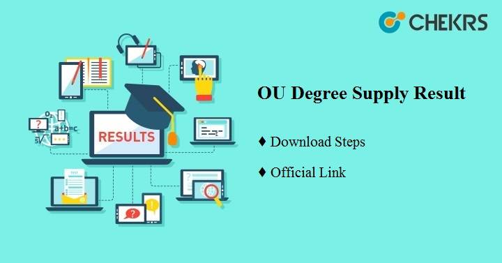 OU Degree Supply Results 2019- BA BSC BCOM (1st 2nd 3rd) Year Result