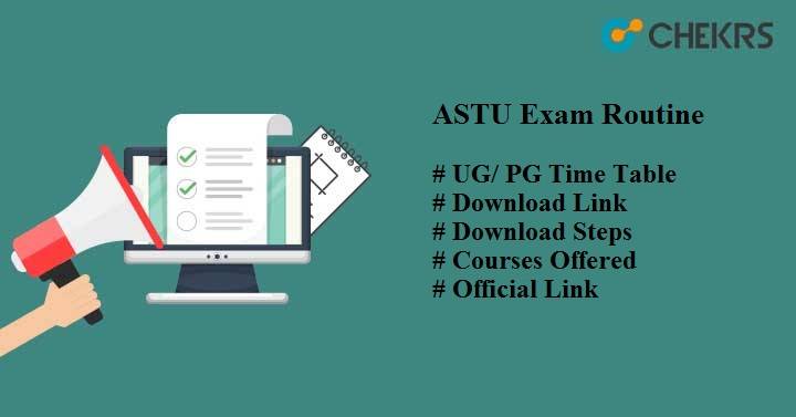 astu exam routine 2025