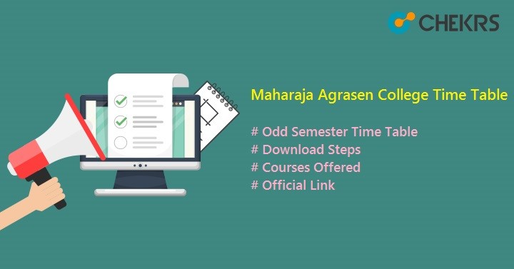 maharaja agrasen college time table 2021