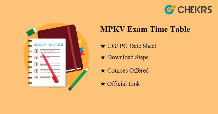 MPKV Exam Time Table 2022